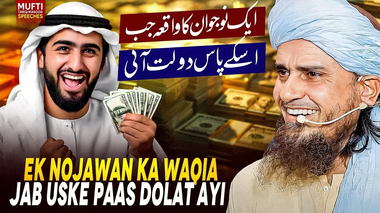 EK Nojawan Ka Waqia Jab Uske Paas Dolat Ayi | Mufti Tariq Masood Speeches